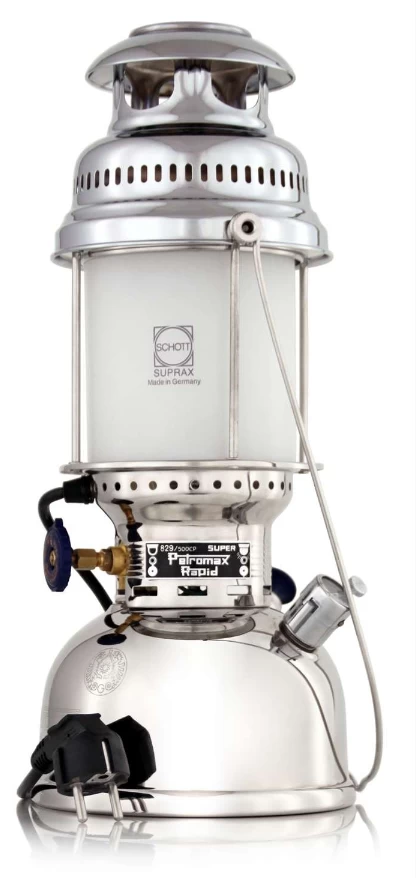 Petromax Elektro Tischleuchte HK500/829 Chrom 1 Petromax Elektro Tischleuchte HK500/829 Chrom