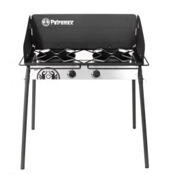 Petromax Gaskocher-Tisch 2-Flamm 10 KW Mit Schlauch & Regler
