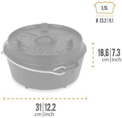 Petromax FT4.5 Dutch Oven Set Inkl. Zubehör -GrillMeister Petromax Verkäufe 125716 0 2