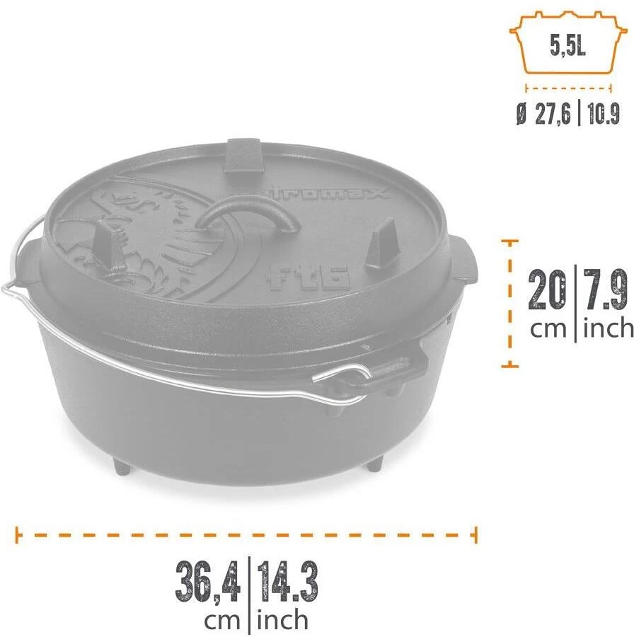 Petromax FT6 Dutch Oven Set Inkl. Zubehör 3 Petromax FT6 Dutch Oven Set Inkl. Zubehör – Bild 3