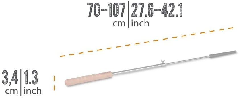 Petromax Stockbrot Spieß, 70-107cm 3 Petromax Stockbrot Spieß, 70-107cm – Bild 3