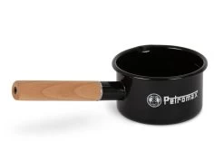 PETROMAX® Emaille Stieltopf Schwarz 0,5 Liter