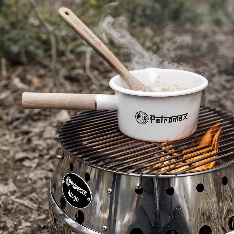 PETROMAX® Emaille Stieltopf Weiß 0,5 Liter 2 PETROMAX® Emaille Stieltopf Weiß 0,5 Liter – Bild 2